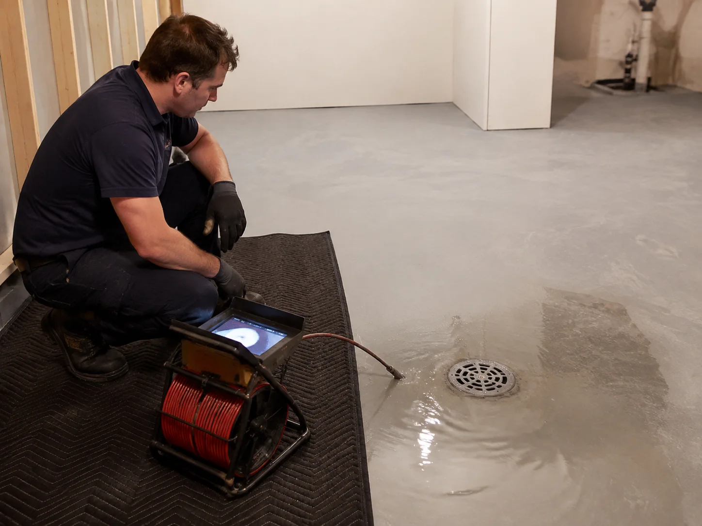 Basement Floor Drain Backing Up in Toronto in a Toronto property