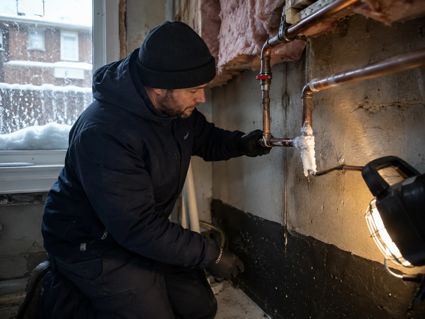 Frozen or Burst Pipe Warning Signs in Toronto in a Toronto property