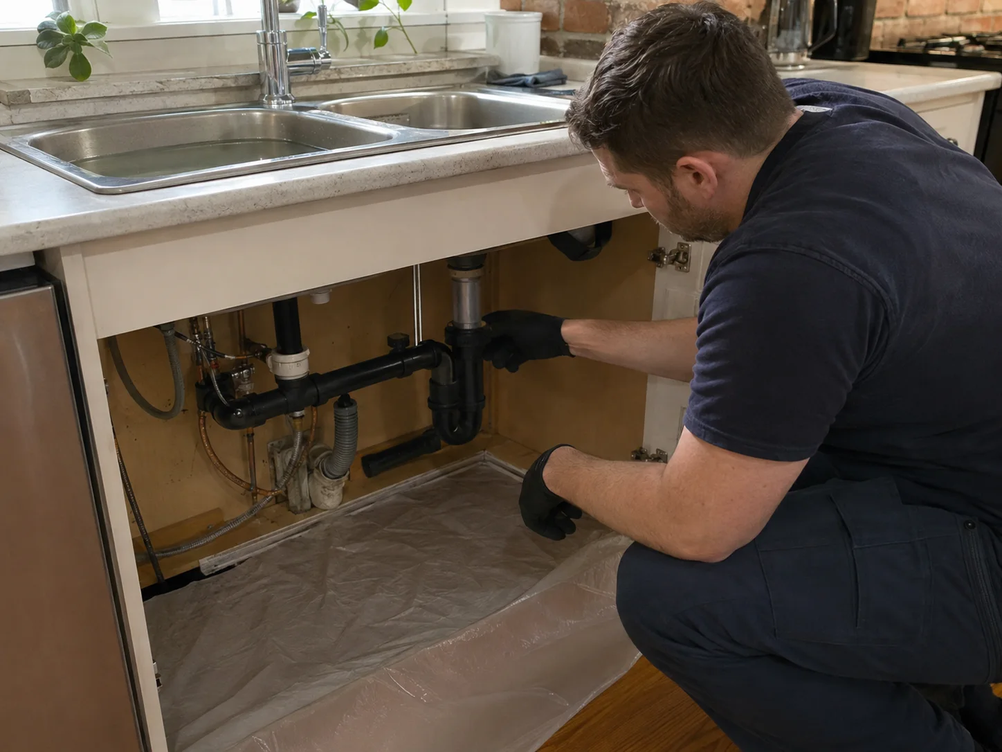 Kitchen Sink Not Draining in a Toronto Home in a Toronto property