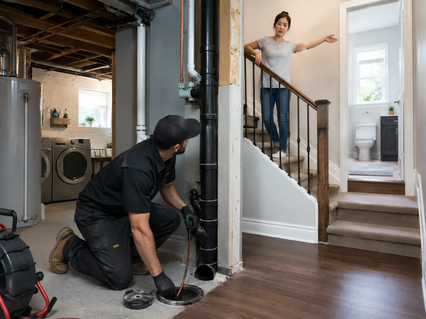 Multiple Drains Clogged at Once in Toronto in a Toronto property