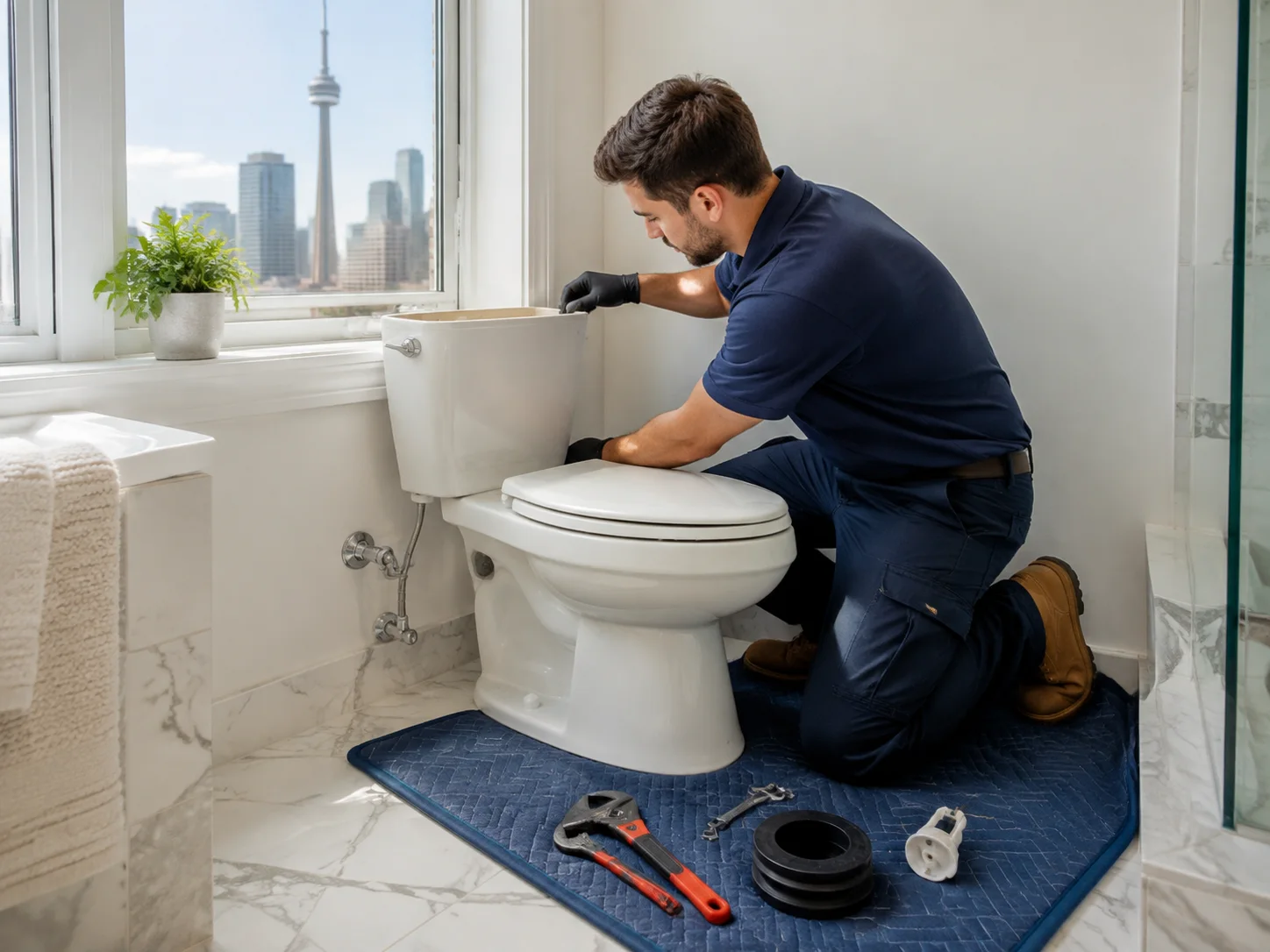 Toilet Repair and Installation Toronto in a Toronto property